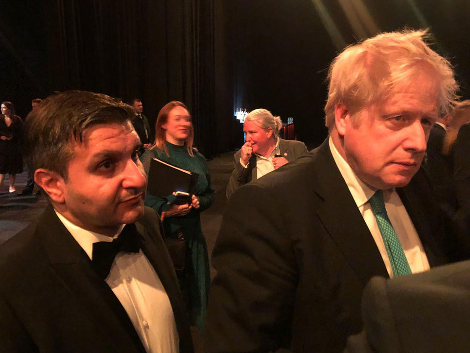 Frank meets Prime Minister Boris Johnson