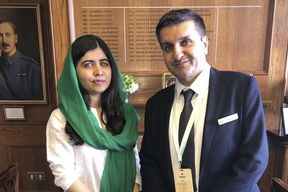 Frank meets Malala Yousafzai