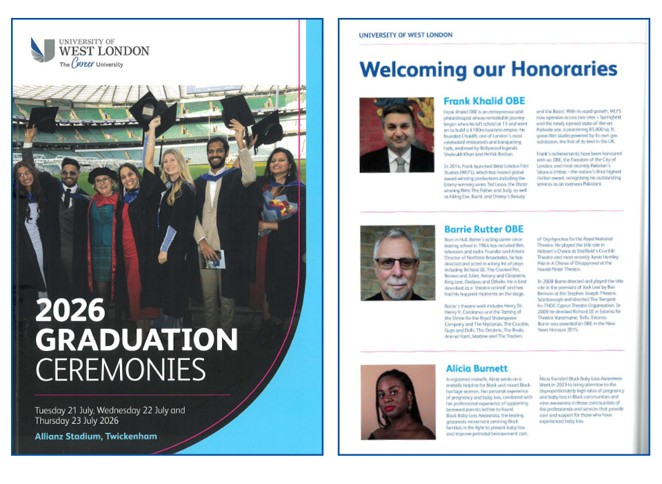 Honorary Doctor of Letters (DLitt)